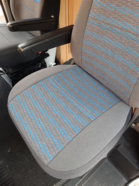 Renault Trafic Motorhome 2 front seat covers, MH-Tracy in Tweed look