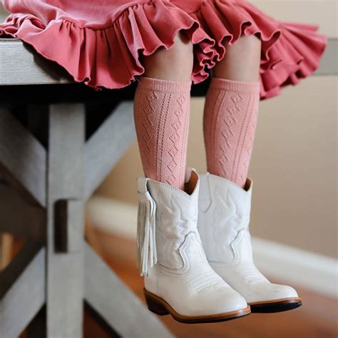 Little Stocking Co Blush Fancy Knee High Socks