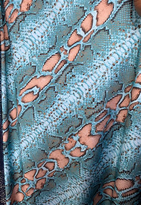 Snake Print Fabric Multiple Snake Print Four Way Stretch - Etsy