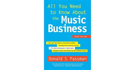 All You Need to Know About the Music Business by Donald S. Passman