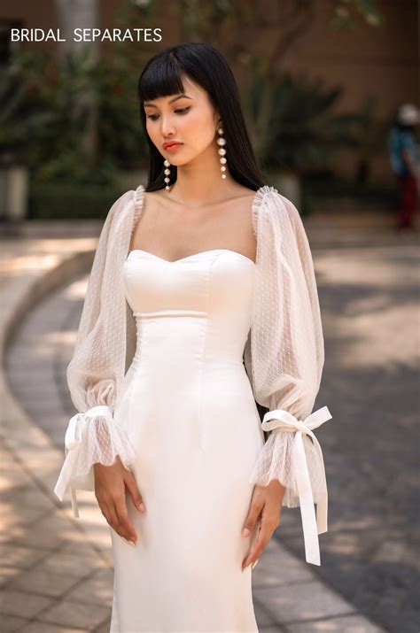Wedding Dress Sleeves Detachable Long Sleeves Detachable - Etsy