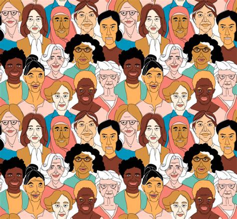 320+ People Different Races Drawing Stock Illustrations, Royalty-Free ...