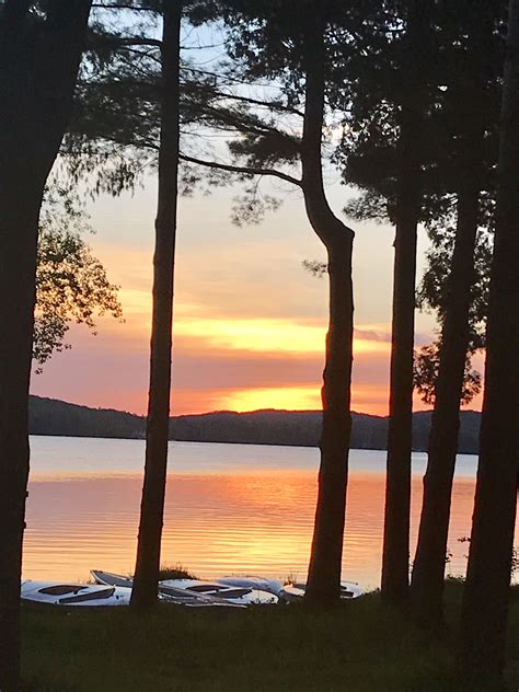 Sunset at Deer Lake in Boyne City, Michigan