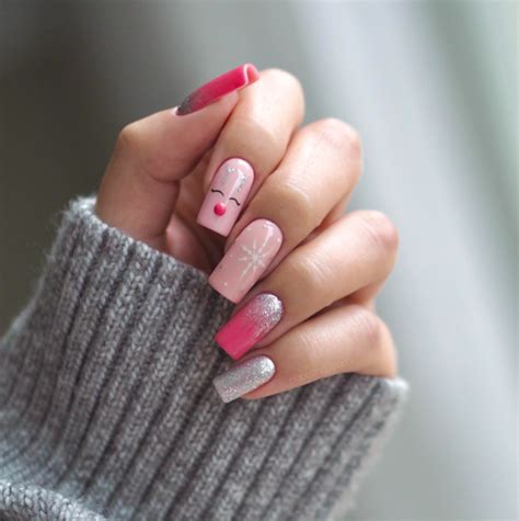 Cute Pink Reindeer Nail Art Pictures, Photos, and Images for Facebook ...