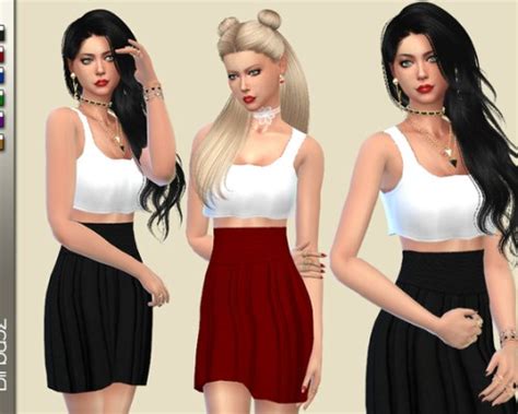 sims  female clothes downloads  sims  cc page