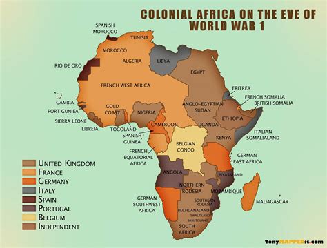 Map Of Africa Colonies - Map Worksheets