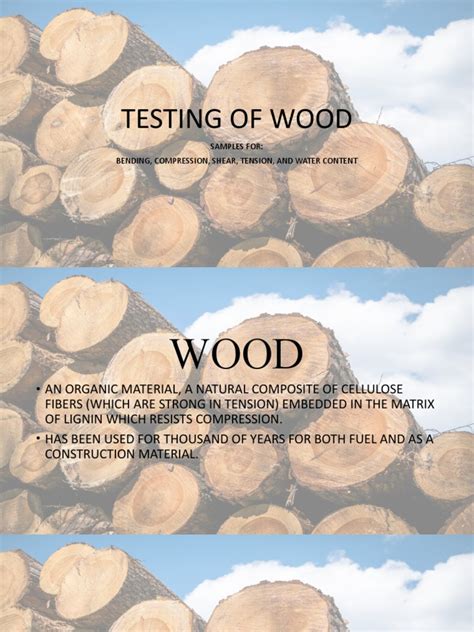 Testing of Wood | PDF | Wood | Strength Of Materials