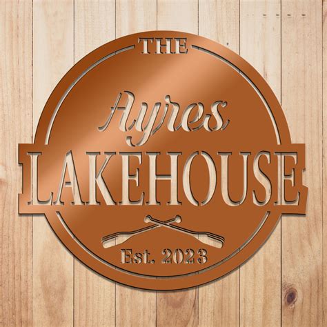 Custom Lakehouse Metal Sign by Craftmysign – Craft My Sign