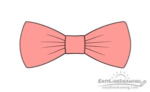 draw  bow tie step  step easylinedrawing