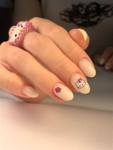 Hello Kitty | Tırnak fikirleri, Jel tırnaklar, Jel tirnak