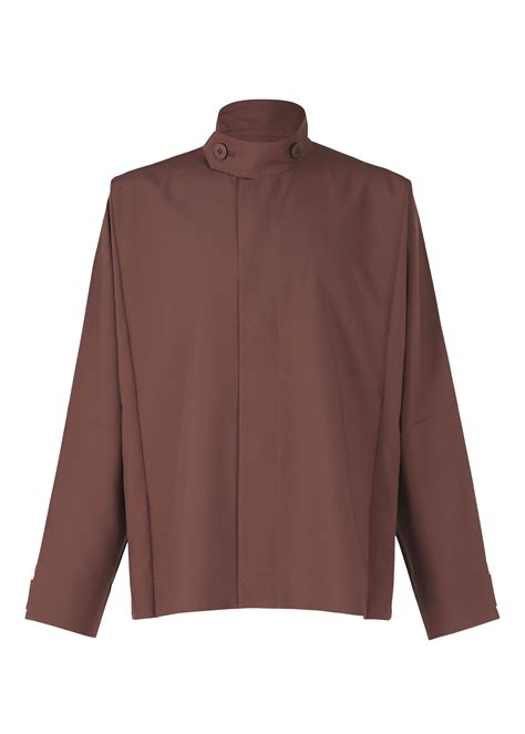 flat jacket bordeaux issey miyake eu