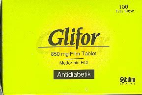 Glifor 850 Mg 100 Film Tablet - İlaç Prospektüsü