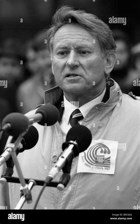 Writer Genrikh Borovik chairman of the Soviet Peace Committee at Wave ...