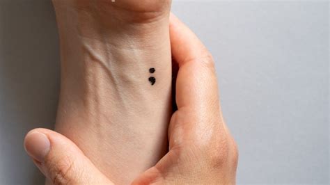 The Meaning Of A Semicolon Tattoo, Explained