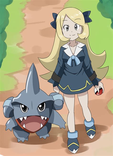 Young Cynthia and Gible by Qsky on DeviantArt