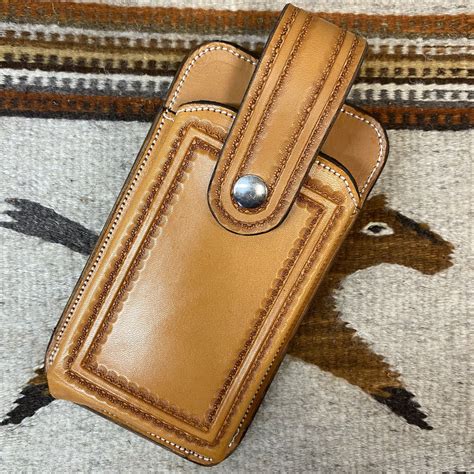 Tooled leather phone case – Artofit