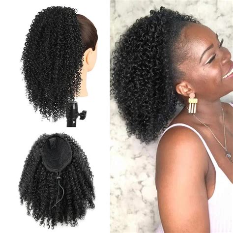 Discovering An Afro Curly Ponytail Meaning For Low-maintenance Days - Ruka Hair