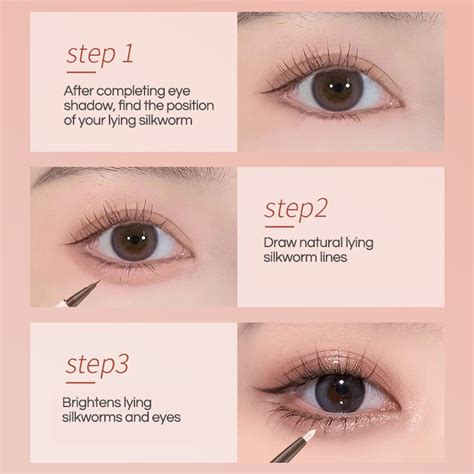 GECOMO Double-ended Lying Silkworm Pencil with 0.01mm Eyeliner Shimmer ...