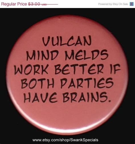 Vulcan mind melds work better if both parties have brains | Etsy ...