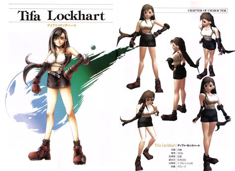 Final Fantasy VII Official Artbook: Tifa Lockhart Design : r/FinalFantasy7