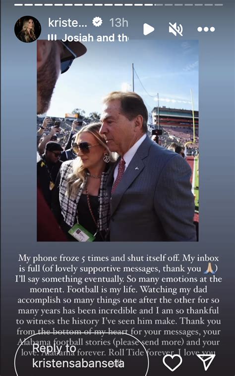 Nick Saban's daughter tears up after his Alabama retirement | New York Post