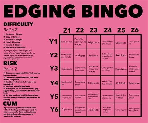 Edging Bingo - Fap Roulette