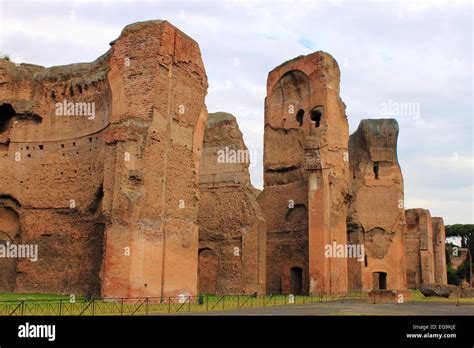 baths  caracalla  rome italy stock photo alamy