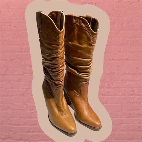 Steve Madden | Shoes | Vintage Steve Madden Slouch Leather Western Heel