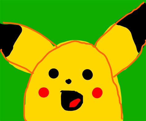 surprised pikachu - Drawception