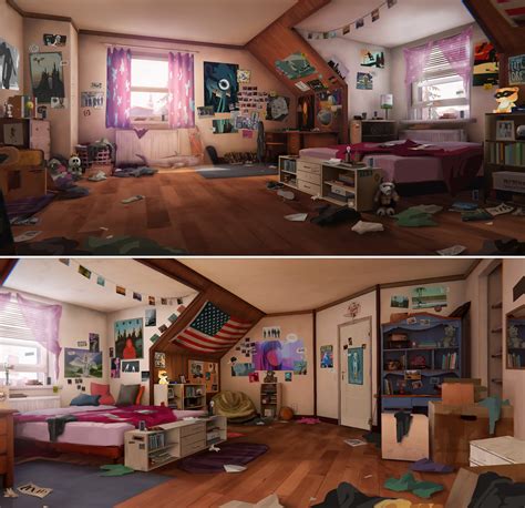 Chloe's Room Concept Art - Alternate Layout (Life Is Strange: Before