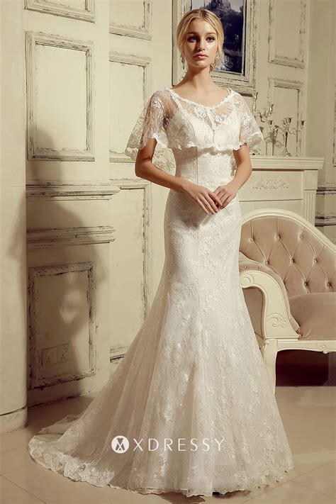 Beaded Sweetheart Lace Wedding Dress with Jacket - Xdressy