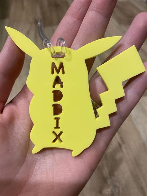 Personalised Pokemon Name Tags for Children Backpacks Bags - Etsy