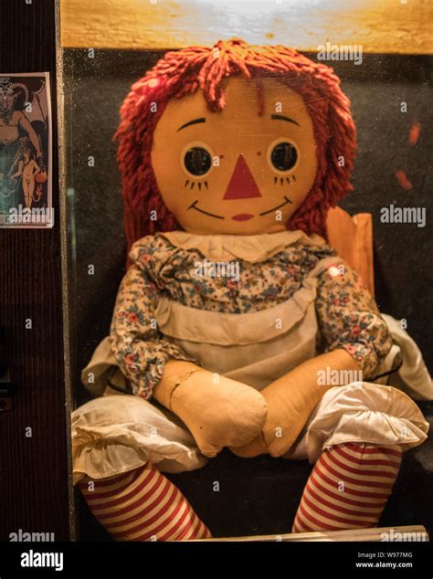 The Real Annabelle Doll that is located in the Warren's Occult Museum ...