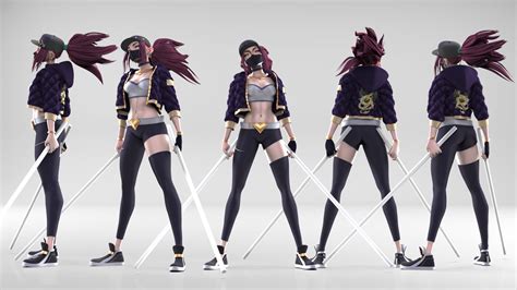 ArtStation - K/DA Akali Model | Game Assets