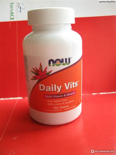 Мультивитамины Now Foods Daily Vits Multi Vitamin & Mineral - «Витамины ...