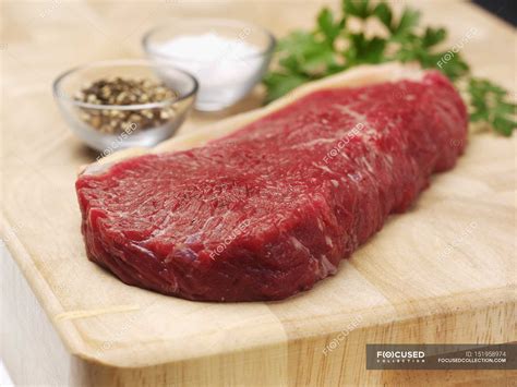 raw top sirloin gourmet tempting stock photo