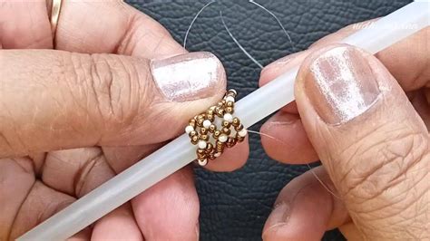 quick easy seed bead netting techniquebeading tutorial diy beaded