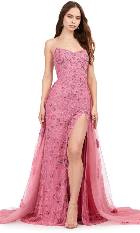Ashley Lauren 11405 - Beaded Strapless Evening Gown – Couture Candy
