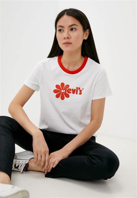 Футболка Levi's®, цвет: белый, RTLABD089801 — купить в интернет ...