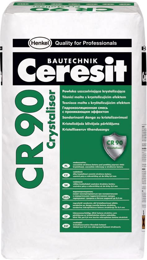 CERESIT CR 90 Crystaliser Powłoka uszczelniająca krystalizująca. 25kg ...