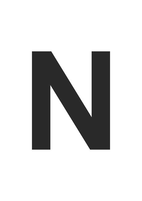 Letter N Printable
