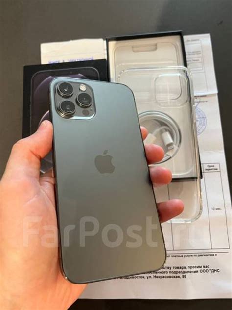 iPhone 12 Pro Max 512 GB, Graphite, как новый под стеклом с чехлами, 6. ...