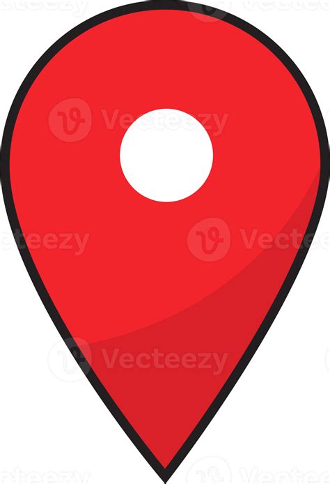 red place markers sign icon  png