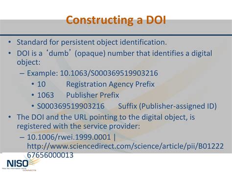 understanding doi  key  persistent object identification