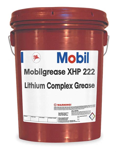 MOBIL, Mobilgrease XHP 222, 5 gal, Multipurpose Grease - 1MUC2|105842 ...