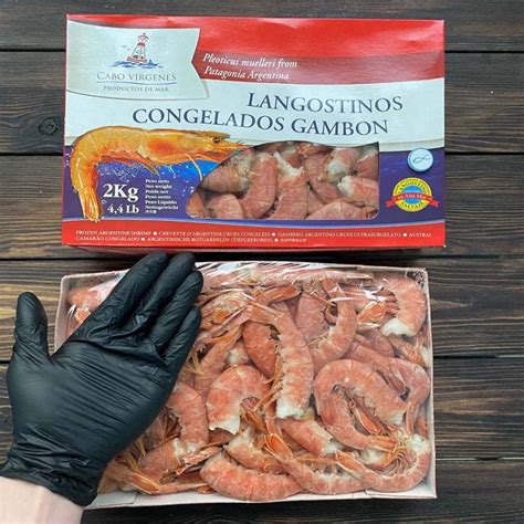 Креветки Аргентинские Лангустины без головы (Langostino) С2, 2 кг ...