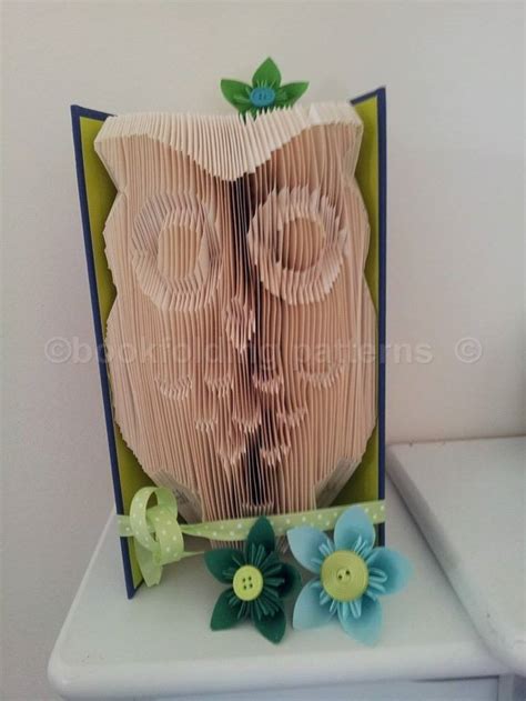 Owl Book Folding Pattern - Etsy