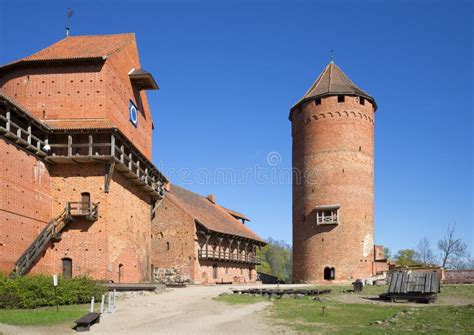 The Building of the Turaida Castle. Latvia Stock Image - Image of ...