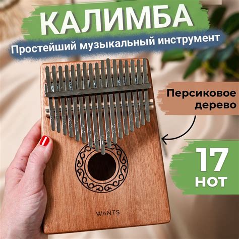 Калимба 17 нот, музыкальный инструмент купить на OZON по низкой цене ...