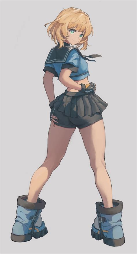 bridget guilty gear    drawn  wizast danbooru